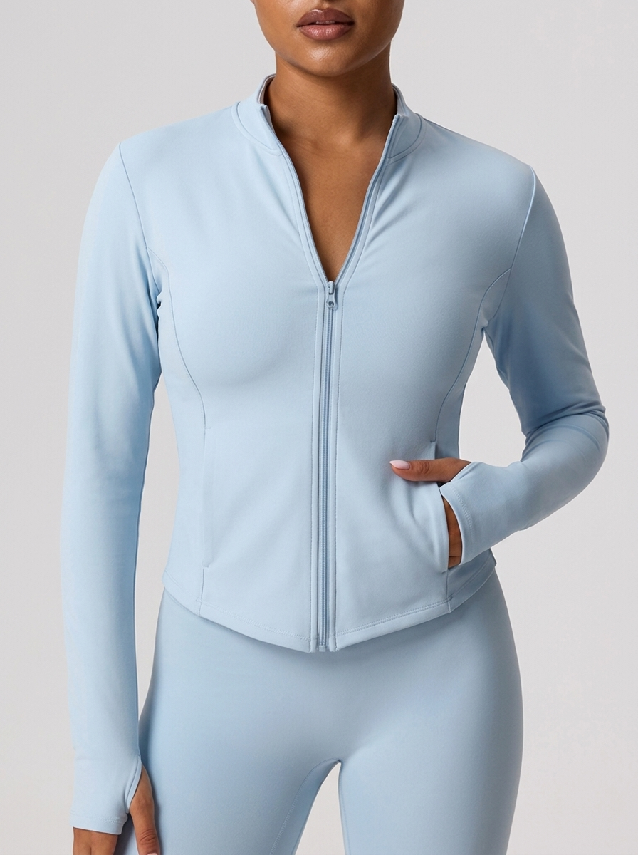 Dejomi Storm Cocoon Fleece Jack - Light Blue