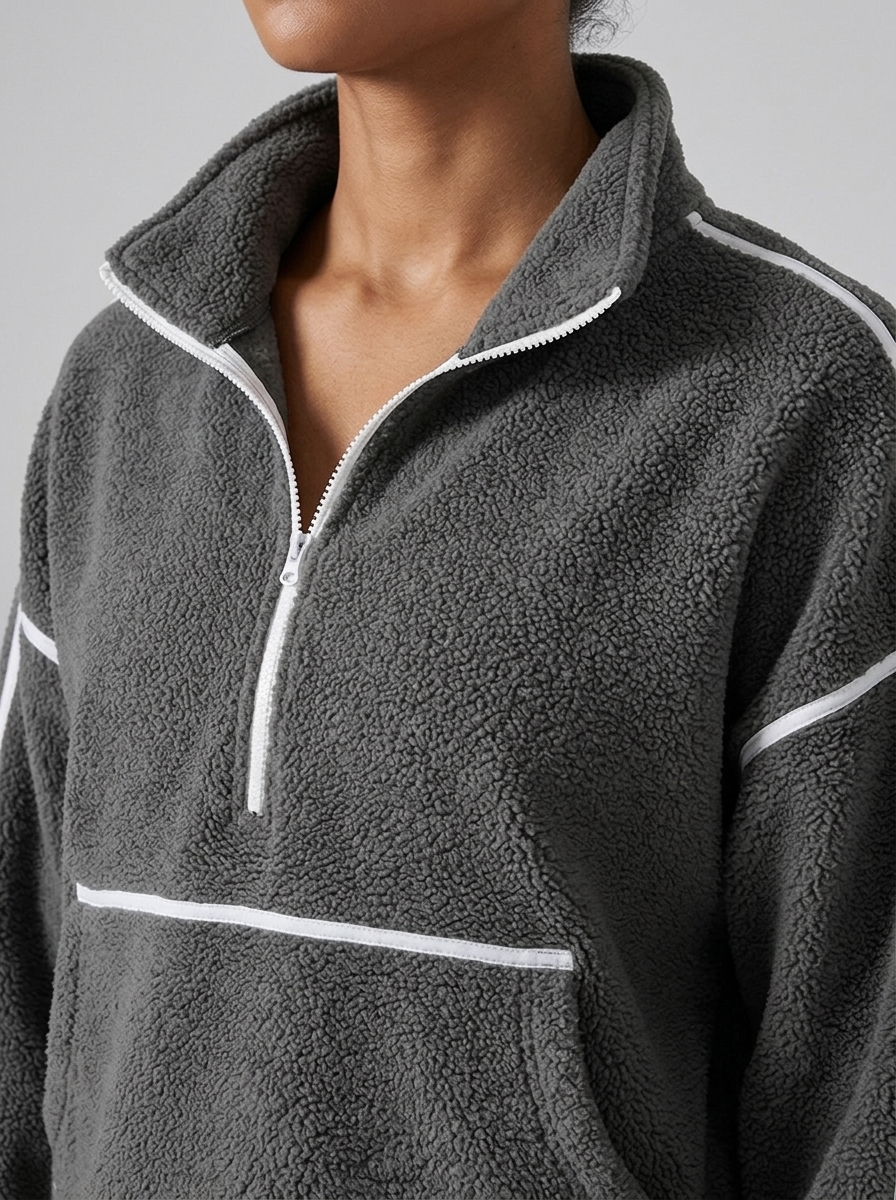 Dejomi Storm Velvet Fleece Jack - Gray
