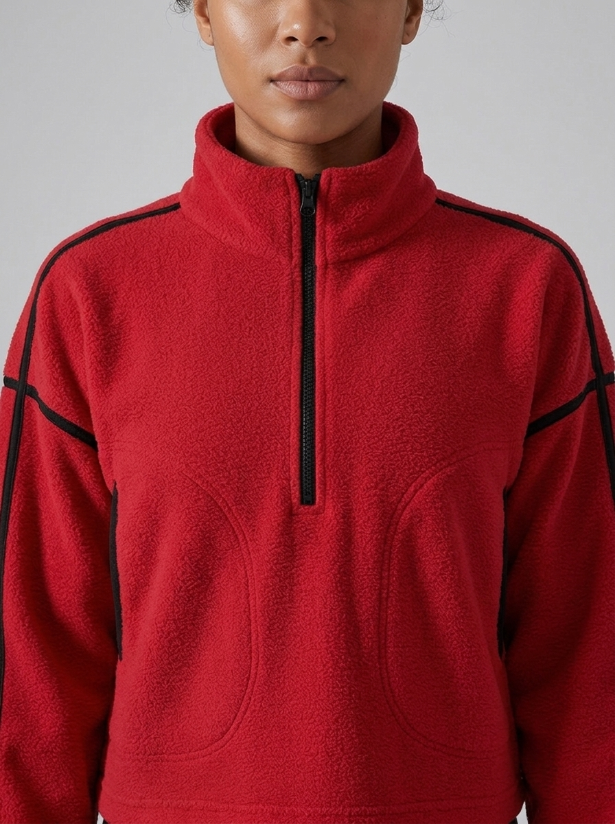 Dejomi Storm Velvet Fleece Jack - Chinese Red